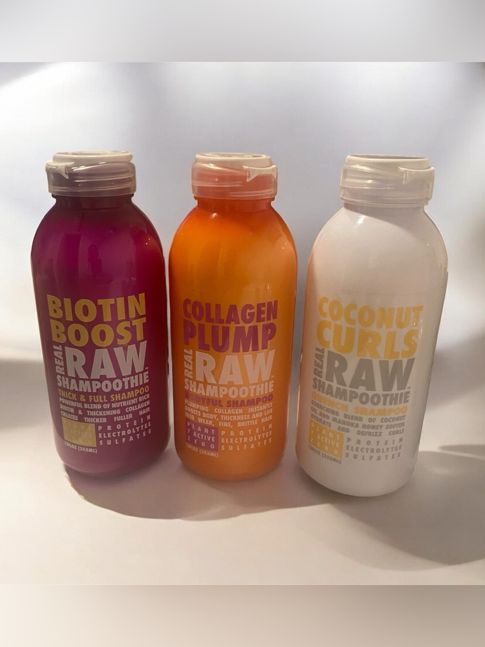 🥥 Real Raw Shampoothe Multi-Color Liquid Shampoo Bundle 12oz Brand New - $65